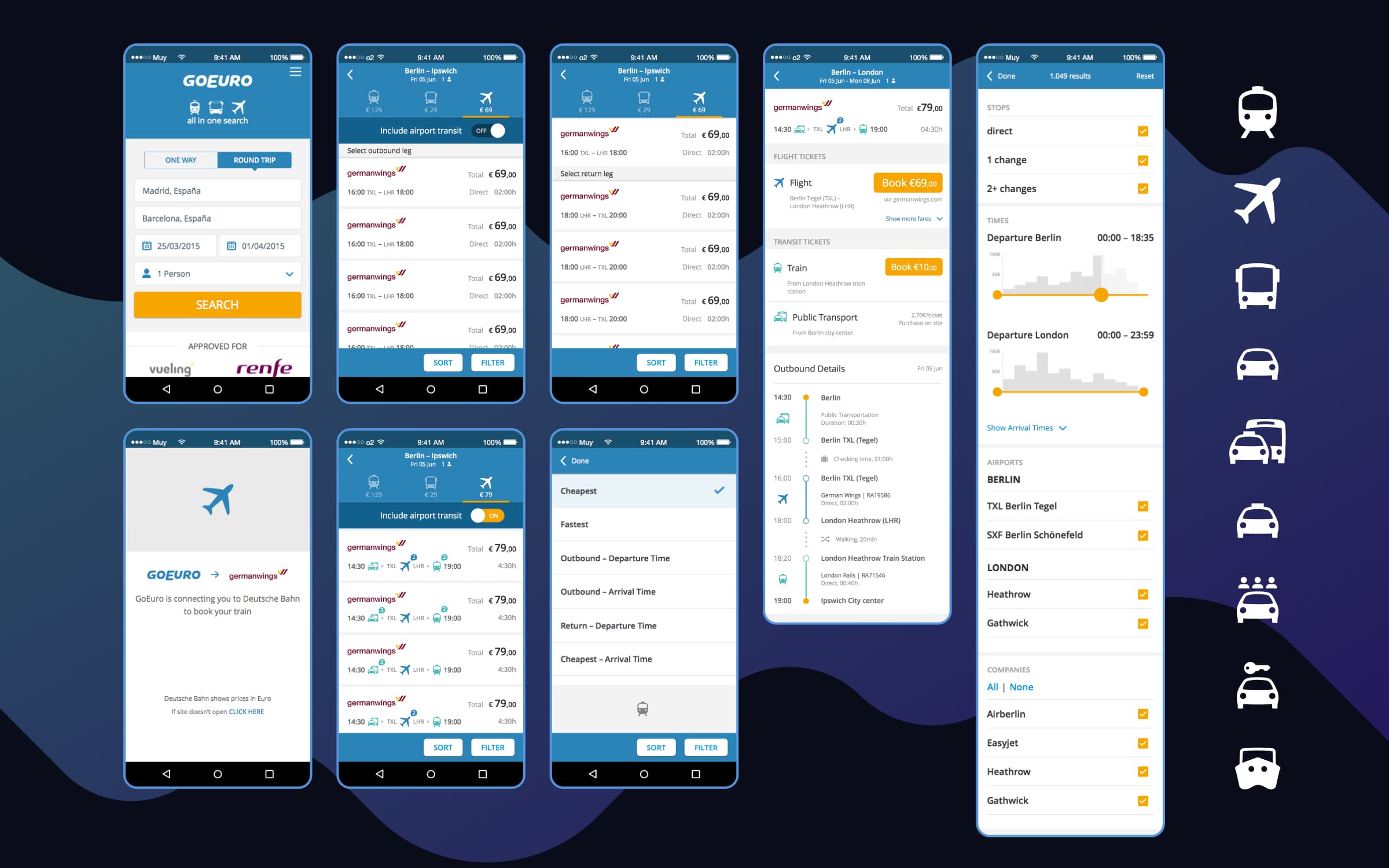 Led the work to design and release GoEuro's first mobile web app, which was a requirement for our investors to unlock our $27 Million Series A